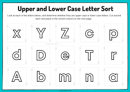 lowercase letters sorting worksheet
