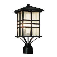Black Outdoor Lamp Post Light Fixture