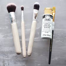 diy make up brush handles with