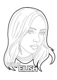 Color scheme was created by colorswall. Coloring Pages Billie Eilish Download Or Print For Free