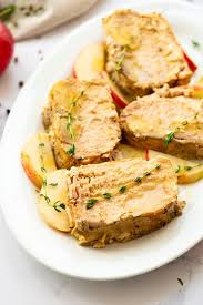 slow cooker pork roast with apples a