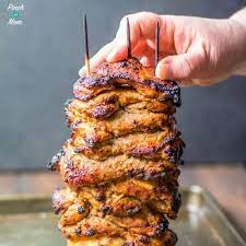 Slimming World Chicken Kebab Stack gambar png