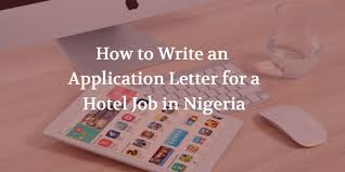 an application letter for a hotel job