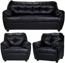 gnanitha leatherette 3 1 1 sofa set