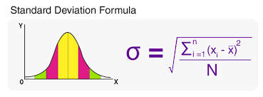 standard deviation formula for
