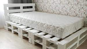 diy pallet bed frame how to make