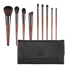 natural wooden makeup brush 9pcs set