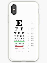 Snellen Chart Eye Chart Iphone Case By Tom Hill Designer