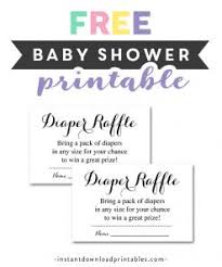 Diaper Raffle Tickets Archives Instant Download Printables