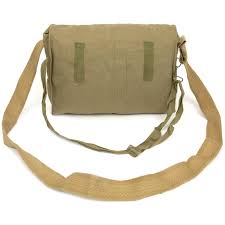 Czech Canvas Bread Bag | Gas Mask Bag — Swiss Link Military Surplus