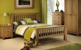 dame solid oak high foot end bed in 6ft
