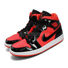 Details About Nike Wmns Air Jordan 1 Mid I Aj1 Hot Punch Bright Crimson Women Shoes Bq6472 600