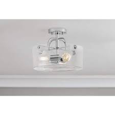 Clear Glass Drum Shade
