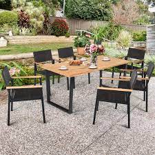 Gymax Patented 7pcs Patio Garden Dining