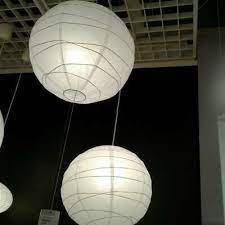 Buy paper ceiling lamp shades and get the best deals at the lowest prices on ebay! Each Handmade Shade Is Unique Ikea Regolit Pendant White Rice Paper Lamp Shade Lamps Lighting Ceiling Fans Home Garden