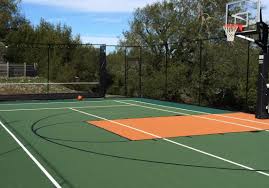 Discover pricing for building an entire basketball gym, or laying flooring per square foot, including concrete, hardwood, or asphalt. Commercial Basketball Court Installation Sport Court Northern California