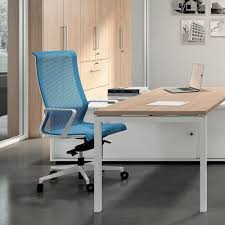 Linon amzn0240 talia light blue office chair, gray. Dinamica Operator Chair For Office Swivel And With Casters In Net With Armrests Sediarreda Com