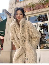 Autumn Winter Coat Faux Lamb Fur Coat
