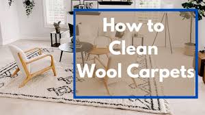 how to safely clean wool carpets and