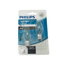 Philips Night Light Bulb Clear 4 Watt 2 Ct Instacart
