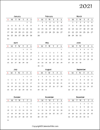 Free printable yearly calendar 2021. Free Printable Calendar 2021 Templates Pdf Word