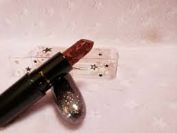 flame berry red glitter lipstick