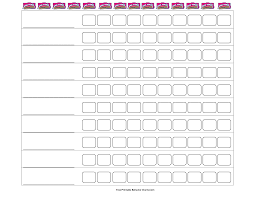 Printable Weekly Behavior Chart Templates Embed This