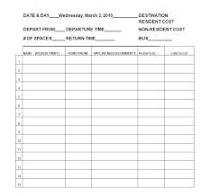 Sign Off Sheet Template Word