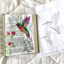 watercolor hummingbird tutorial with a