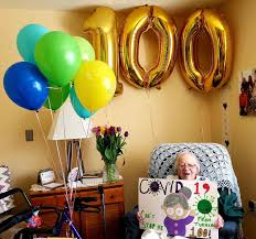 woman celebrates 100th birthday after