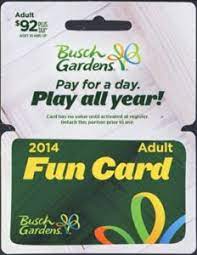 gift card fun card 2016 busch