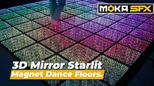 3d mirror led dance floor disco dance