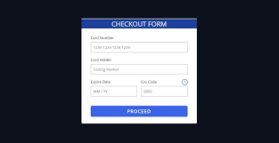 responsive checkout form using html css