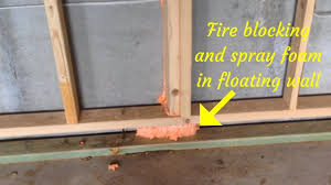 fire blocking is important ever10ft or