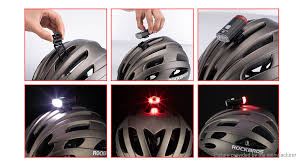 13 76 Free Shipping Rockbros 2 In 1 Cycling Helmet Mount Light Bicycle Led Headlamp Tail Light Black At M Fasttech Com Fasttech Mobile