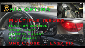 Kia Optima Brake Lights Wont Turn Off Fix Also Fixes Tcs Light And Other Issues