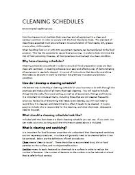 kitchen cleaning schedule 10