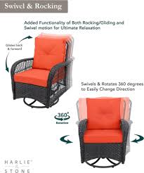 Outdoor Swivel Rocker Patio Chairs Set
