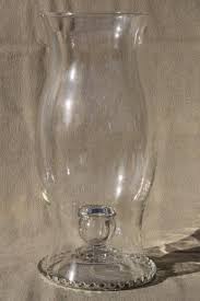 Large Clear Glass Hurricane Lamp For