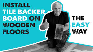 how to install tile backer boards on