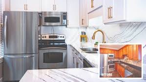 Because you are not changing walls, replacing cabinet boxes or updating your kitchen layout, cabinet refacing has a much smaller carbon footprint compared to a complete kitchen remodel. Cost To Reface Cabinets The Home Depot
