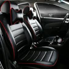 Pu Leather Luxury Red Black Car Seat