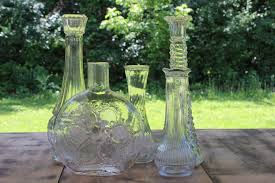Clear Glass Vases S M Vintique Al
