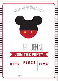 Get Free Template Free Simple Mickey Mouse Head Invitation Template