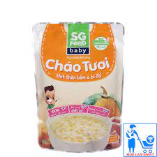 Cháo Tươi SG Food Baby Thịt Thăn Bằm & Bí Đỏ Gói 240g (Tươi ngon như mẹ  nấu) - Cơm và cháo ăn liền