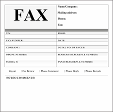 10 best printable fax cover sheet pdf