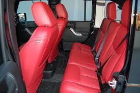 Red Katzkin Leather Seat Covers For
