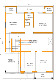 House Plan With 3 Bedrooms And Living Hall