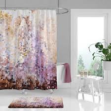 Abstract Art Shower Curtain Mosaic