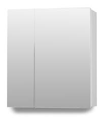 hton 2 door mirror cabinet 60cm white